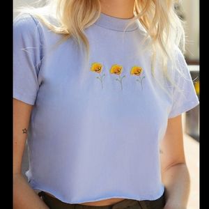 Brandy Melville Ashyln Poppy Crop Top